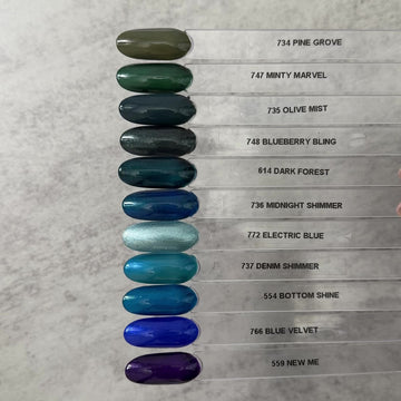 Gel Polish • 748 Blueberry Bling (semi-transparent) • 21FREE • The Gel Collection™