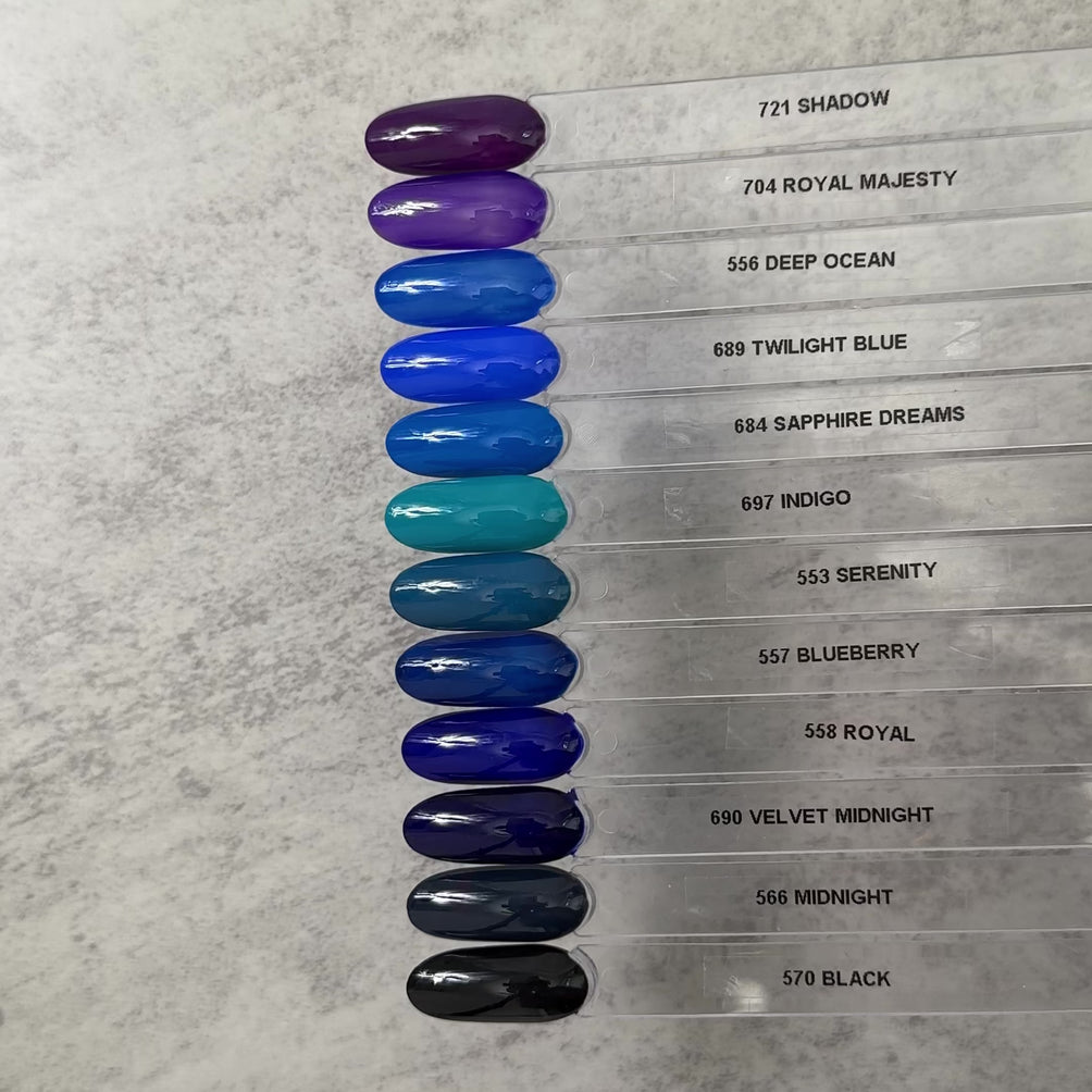 Gel Polish • 689 Twilight Blue (semi-transparent) • 21FREE • The Gel Collection™