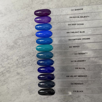 Gel Polish • 689 Twilight Blue (semi-transparent) • 21FREE • The Gel Collection™