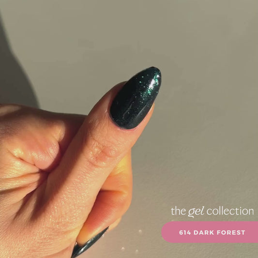 Gel Polish • 614 Dark Forest (semi transparent) • 21FREE • The Gel Collection™